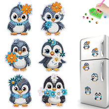 Load image into Gallery viewer, 6Pcs Penguin Diamond Painting Fridge Magnet Diamond Art Magnets Decals