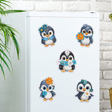 Load image into Gallery viewer, 6Pcs Penguin Diamond Painting Fridge Magnet Diamond Art Magnets Decals