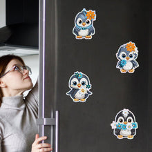 Load image into Gallery viewer, 6Pcs Penguin Diamond Painting Fridge Magnet Diamond Art Magnets Decals