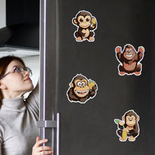 Load image into Gallery viewer, 6Pcs Gorilla Diamond Painting Fridge Magnet Diamond Art Magnets Decals