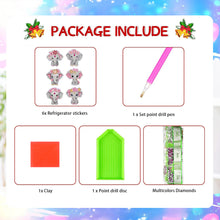 Load image into Gallery viewer, 6Pcs Elephant Diamond Painting Fridge Magnet Diamond Art Magnets Decals