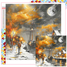 Load image into Gallery viewer, Diamond Painting - Full Square - Riverside sailboat (40*40CM)
