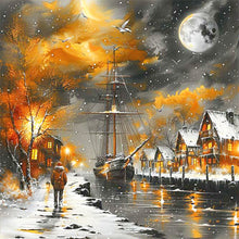 Load image into Gallery viewer, Diamond Painting - Full Square - Riverside sailboat (40*40CM)