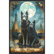 Load image into Gallery viewer, AB Diamond Painting - Full Round - Two wolves under the moon (40*60CM)