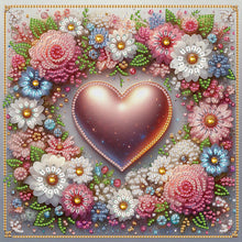 Load image into Gallery viewer, Diamond Painting - Partial Special Shaped - Wreath love (30*30CM)