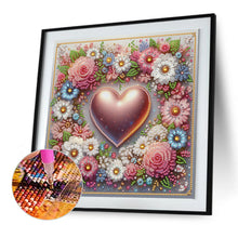Load image into Gallery viewer, Diamond Painting - Partial Special Shaped - Wreath love (30*30CM)