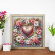 Load image into Gallery viewer, Diamond Painting - Partial Special Shaped - Wreath love (30*30CM)