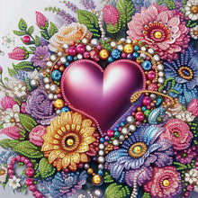 Load image into Gallery viewer, Diamond Painting - Partial Special Shaped - Flower love (30*30CM)