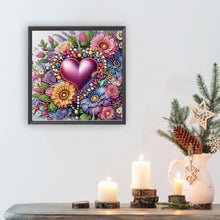 Load image into Gallery viewer, Diamond Painting - Partial Special Shaped - Flower love (30*30CM)