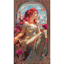 Load image into Gallery viewer, AB Diamond Painting - Full Round - Elegant red-haired lady (40*70CM)