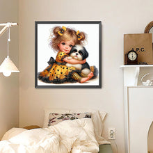 Load image into Gallery viewer, Diamond Painting - Full Round - Big eyes girl (30*30CM)
