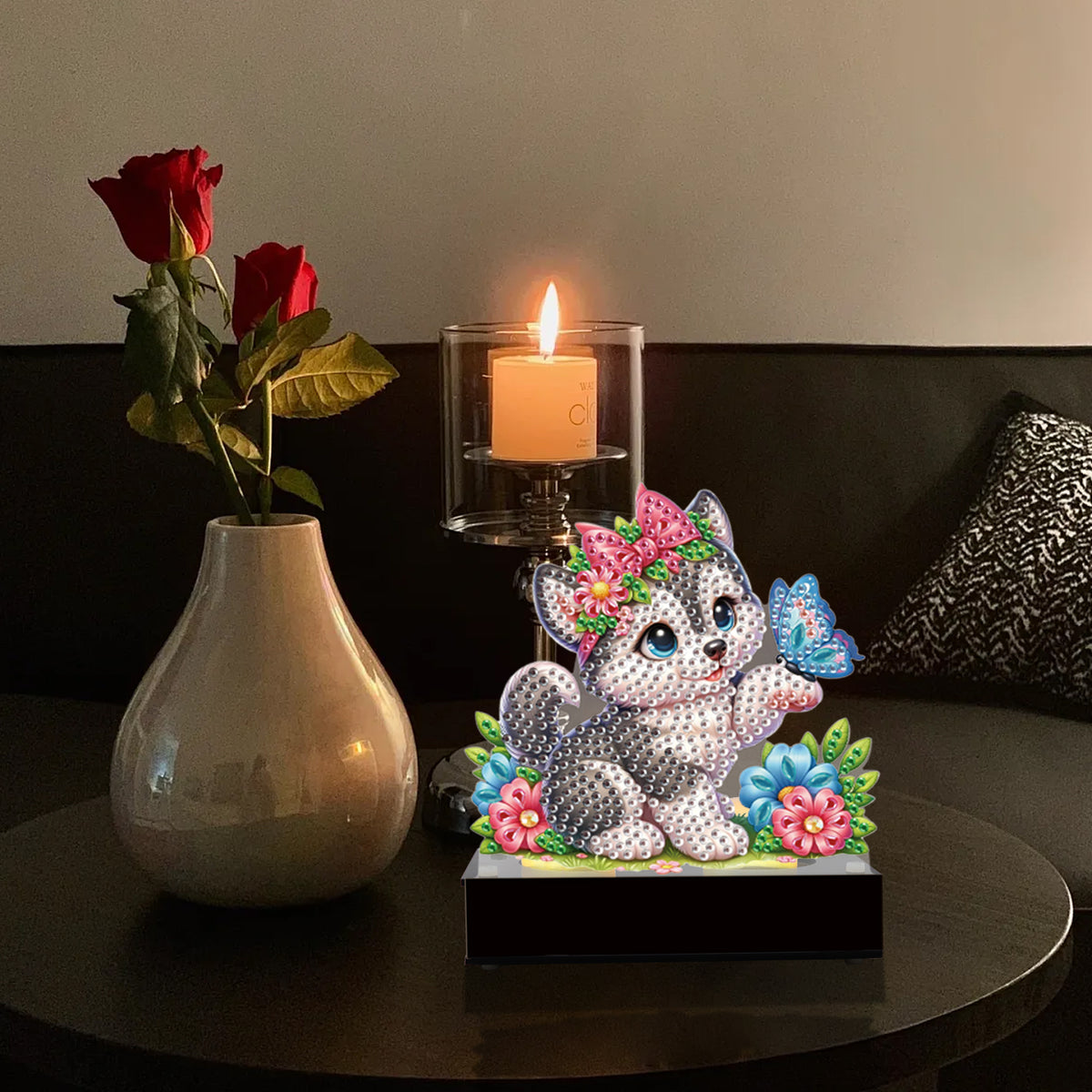 Flower Fairy Diamond Painting Candle Holder Ornaments Aromatherapy Candle Holder