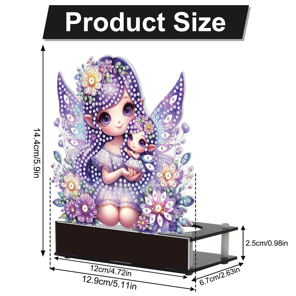 Flower Fairy Diamond Painting Candle Holder Ornaments Aromatherapy Candle Holder