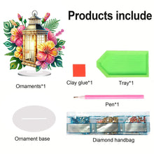 Load image into Gallery viewer, Acrylic Special Shape Flower Night Light 5D DIY Diamond Art Tabletop Decorations