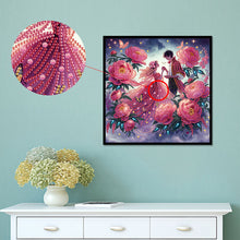 Load image into Gallery viewer, Diamond Painting - Partial Special Shaped - Flower sea lovers (30*30CM)