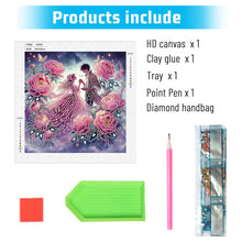 Load image into Gallery viewer, Diamond Painting - Partial Special Shaped - Flower sea lovers (30*30CM)