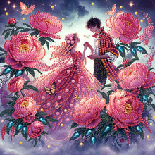 Load image into Gallery viewer, Diamond Painting - Partial Special Shaped - Flower sea lovers (30*30CM)