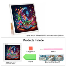 Load image into Gallery viewer, Diamond Painting - Partial Special Shaped - Fluorescence magic book (30*30CM)