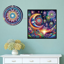 Load image into Gallery viewer, Diamond Painting - Partial Special Shaped - Fluorescence moon dream catcher (30*30CM)