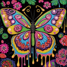 Load image into Gallery viewer, Diamond Painting - Partial Special Shaped - Butterfly with black background (30*30CM)