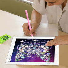 Load image into Gallery viewer, Diamond Painting - Partial Special Shaped - Butterfly with black background (30*30CM)