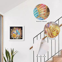 Load image into Gallery viewer, Diamond Painting - Partial Special Shaped - Butterfly with black background (30*30CM)