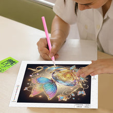 Load image into Gallery viewer, Diamond Painting - Partial Special Shaped - Butterfly with black background (30*30CM)