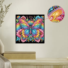 Load image into Gallery viewer, Diamond Painting - Partial Special Shaped - Butterfly with black background (30*30CM)