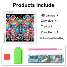 Load image into Gallery viewer, Diamond Painting - Partial Special Shaped - Butterfly with black background (30*30CM)