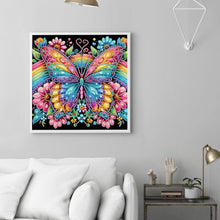 Load image into Gallery viewer, Diamond Painting - Partial Special Shaped - Butterfly with black background (30*30CM)