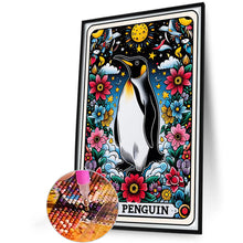 Load image into Gallery viewer, Diamond Painting - Full Round - Card penguin (40*60CM)