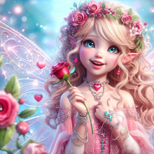 Load image into Gallery viewer, Diamond Painting - Full Round - Rose elf girl (30*30CM)