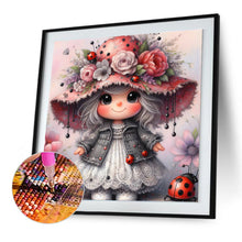Load image into Gallery viewer, Diamond Painting - Full Round - Seven-spotted ladybug girl (30*30CM)
