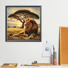 Load image into Gallery viewer, Diamond Painting - Full Round - Sunset lion (40*40CM)