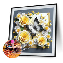 Load image into Gallery viewer, Diamond Painting - Full Round - Frame butterfly (40*40CM)