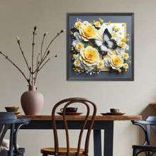 Load image into Gallery viewer, Diamond Painting - Full Round - Frame butterfly (40*40CM)