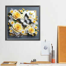 Load image into Gallery viewer, Diamond Painting - Full Round - Frame butterfly (40*40CM)