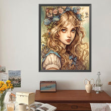 Load image into Gallery viewer, Diamond Painting - Full Round - Curly girl (40*50CM)