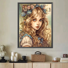 Load image into Gallery viewer, Diamond Painting - Full Round - Curly girl (40*50CM)