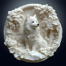 Load image into Gallery viewer, Diamond Painting - Full Round - Embossed snow wolf (30*30CM)