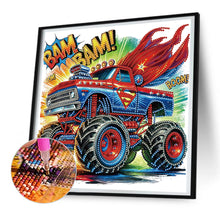 Load image into Gallery viewer, Diamond Painting - Partial Special Shaped - Captain America Off-Road Vehicle (30*30CM)