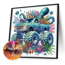 Load image into Gallery viewer, Diamond Painting - Partial Special Shaped - Octopus Off-Road Vehicle Of Marine Life (30*30CM)