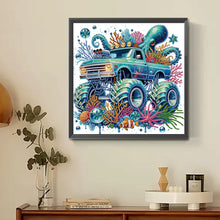 Load image into Gallery viewer, Diamond Painting - Partial Special Shaped - Octopus Off-Road Vehicle Of Marine Life (30*30CM)