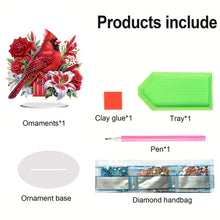 Load image into Gallery viewer, Acrylic Special Shape Owls Diamond Painting Desktop Decors for Home Office Decor