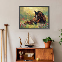 Load image into Gallery viewer, Diamond Painting - Full Round - Parent-child horse (40*30CM)