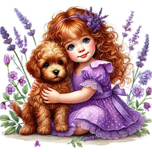 Load image into Gallery viewer, Diamond Painting - Full Round - Children and dogs (40*40CM)