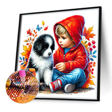 Load image into Gallery viewer, Diamond Painting - Full Round - Children and dogs (40*40CM)