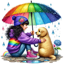 Load image into Gallery viewer, Diamond Painting - Full Round - Children and dogs (40*40CM)