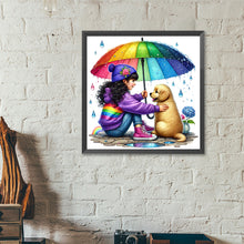 Load image into Gallery viewer, Diamond Painting - Full Round - Children and dogs (40*40CM)