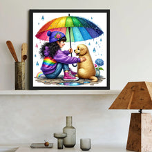 Load image into Gallery viewer, Diamond Painting - Full Round - Children and dogs (40*40CM)